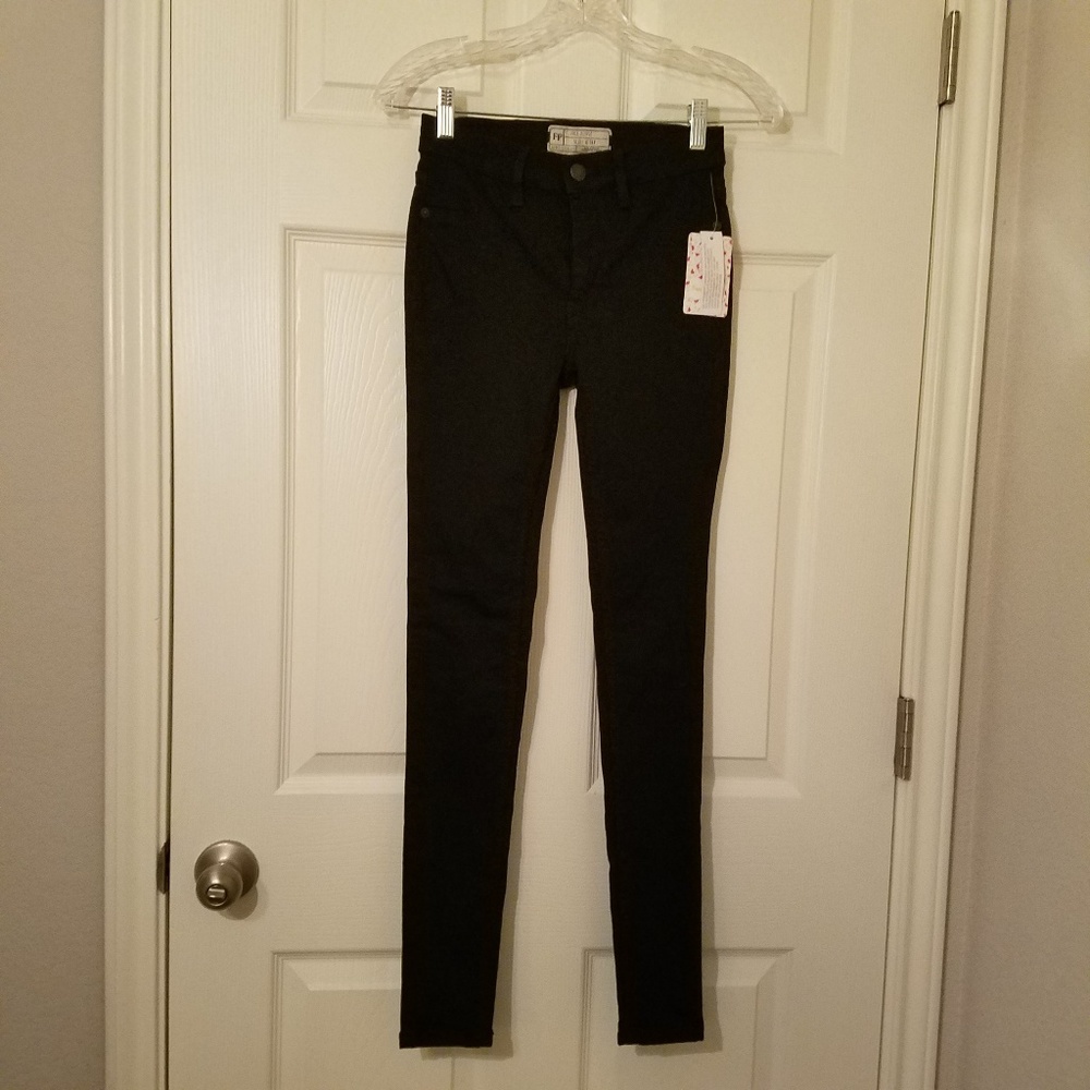 free people black leggings